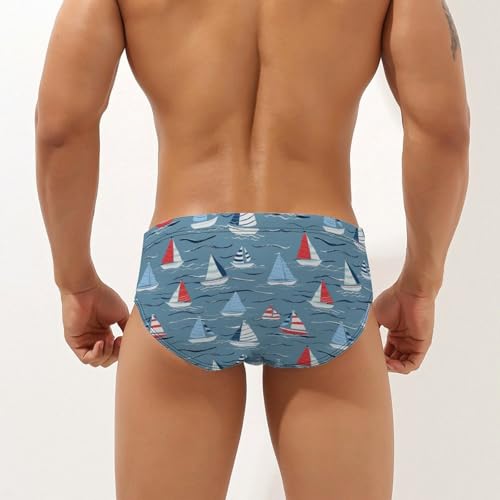 Ocean Boats Novelty Men's Brief Swimwear Pants Swimming Trunks Beach Shorts Underwear2