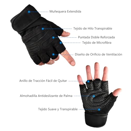 Fitness, Sports guantes gym mujer Marca E T EASYTAO (2)