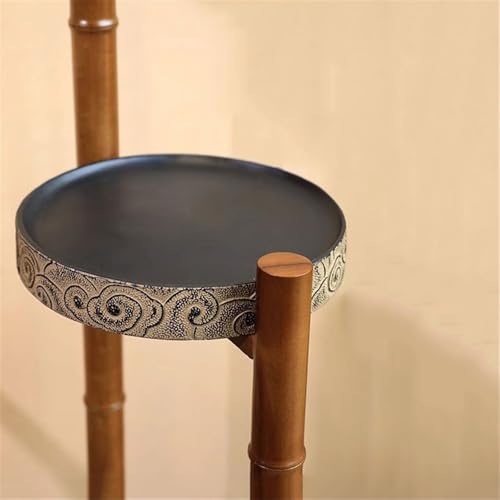 Soporte para macetas de madera antigua con acabado elegante para bonsáis 4