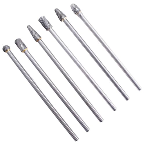 Juego 6 fresas carburo 10mm 150mm para aluminio miniatura 1