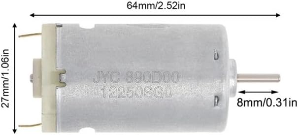 390 DC 電子スターター DC6-24V 15600RPM 高速ブラシ電子スターター 大型トルク 電子スターター DIY 小型家