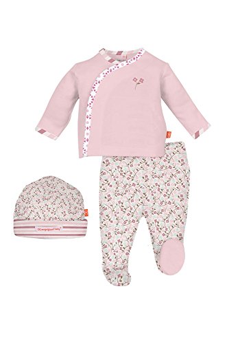 Magnificent Baby baby girls Cotton 3-piece Magnetic 3 Piece Smart Close Kimono Set, Bedford Floral, Newborn US