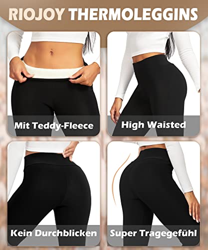 Thermoleggings Riojoy für Damen Gefütterte Leggings für den Winter