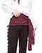 Pirate Medieval Renaissance Linen Large Sash [Aubergine]