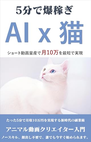 【5分で爆稼ぎ】 AIxネコ ショート動画量産で月10万を最短で実現!: ショート動画量産で月10万を最短で実現! たった5分で月収10万円を実現する新時代の副業術 アニマル動画クリエイター入門 ノースキル、顔出し不要で、誰でも今すぐ始められます。 アフィリエイトプロダクション