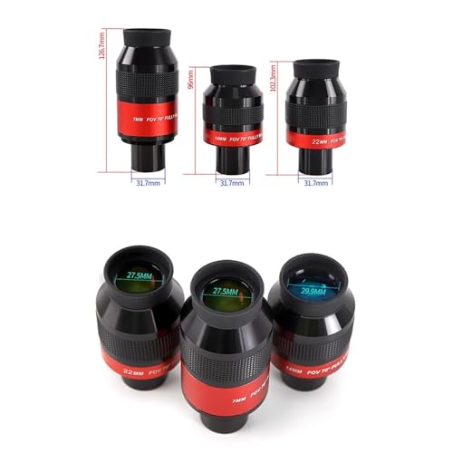 Ocular de 1.25 pulgadas para acampar bajo las estrellas con visión gran angular de 70° 3