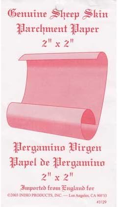 Sheep Skin Parchment Paper 2"x 2"