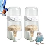 Abreuvoir pour oiseaux – à pression automatique 2 pièces, abreuvoir suspendu pour oiseaux domestiques – pour perroquets inséparables et pigeons canaris frisés et hamsters