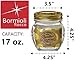 Bormioli Rocco Quattro Stagioni Amphora Small Glass Canning Jar with Lid, 17 oz., Set of 12