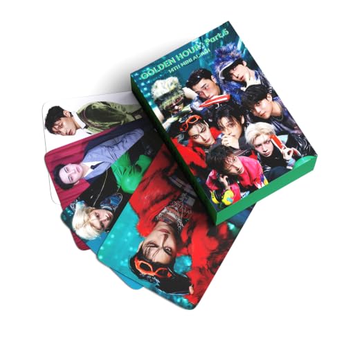 ATEEZ GOLDEN HOUR : Part.5 Lomo Card Set - 55PCS HD 14th Mini Album Kpop Photocards for ATINY Fans