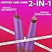 SUAKE 2-IN-1 Lipstick Lipliner, Velvet Matte Finish, Smooth & Plump, 12 Universal Lip Color-Nude Pink Rose Mauve Berry Plum, Creamy Formula for Lip Makeup, All-Day Wear, Cruelty-Free (#06 CLAY NUDE)