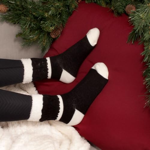 Image of BambooMN Women's Double Layer Thick Cabin Winter Socks - 3 Pairs
