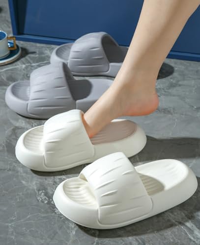 Cloud Slide Slippers for Women Thick Sole Home Pillow Sandals Non-Slip Quick Drying Comfort Shower Shoes Bathroom Pool3