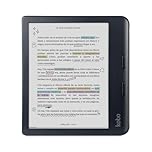 Kobo Libra Colour eReader Ecrã E Ink Kaleido™ 3 de 7" | Temperatura de cor e brilho ajustáveis, redução da luz azul, eBooks e áudioBooks, memória de 32 GB, resistente à água, preto