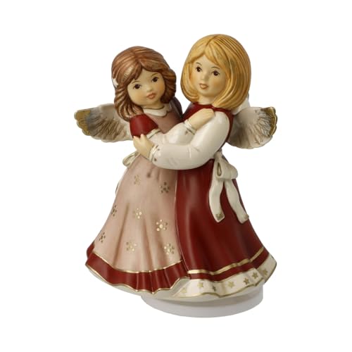Goebel Angel Figurine Merry Christmas Bordeaux - Heavenly Messengers Christmas