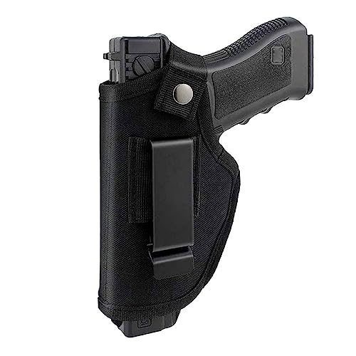 Gexgune Hunting Concealed Belt Holster Tactical Pistol Bags Waistband IWB OWB Gun Holster fits Subcompact to Large Handguns for Right&Left Hand Draw