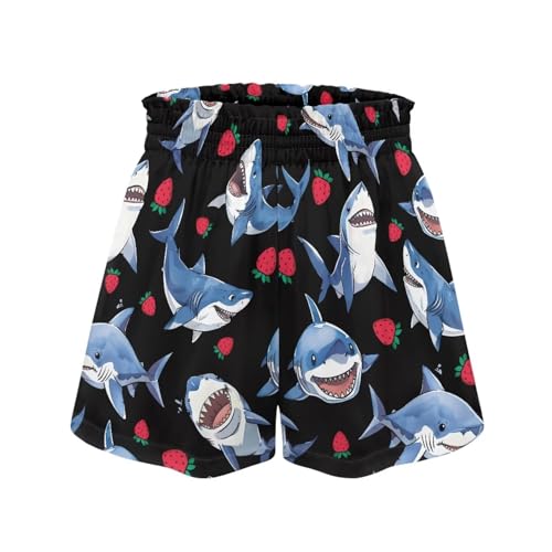 Pointodoor Short atlético para meninas, 3 a 16 anos, fofo, verão, casual, macio, para corrida, dança