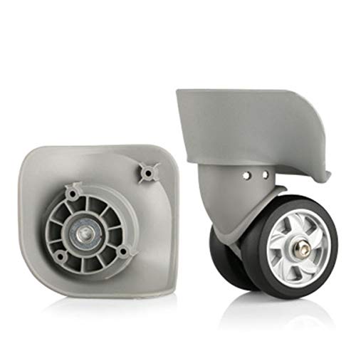 Suitcase Wheels,Luggage Wheel, (Set of a Pair 360 Degree Swivel Luggage Mute Wheel Suitcase Replacement Repair Wheels Parts Spinner (Color : Gray)
