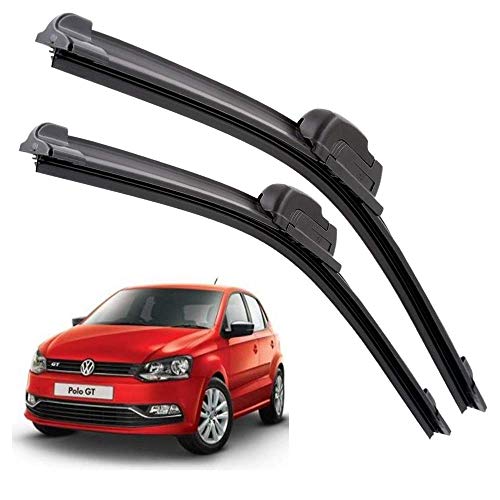 Image of Euro Care Windshield Car Wiper Blades Compatibility With Polo GT (Model : 2014-2018) - Set of 2Pc (D-24,P-16)