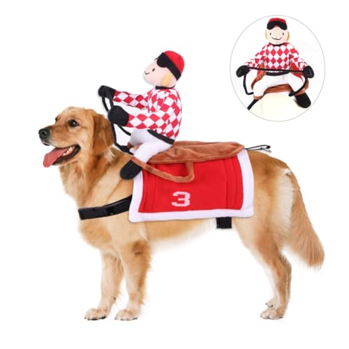 Disfraz para Perro Ropa de Carreras Rojo Talla M miniatura 5