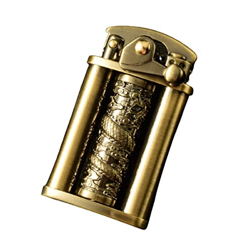 Gadgets fumeurs créatifs : le briquet dragon rétro en cuivre à offrir en cadeau