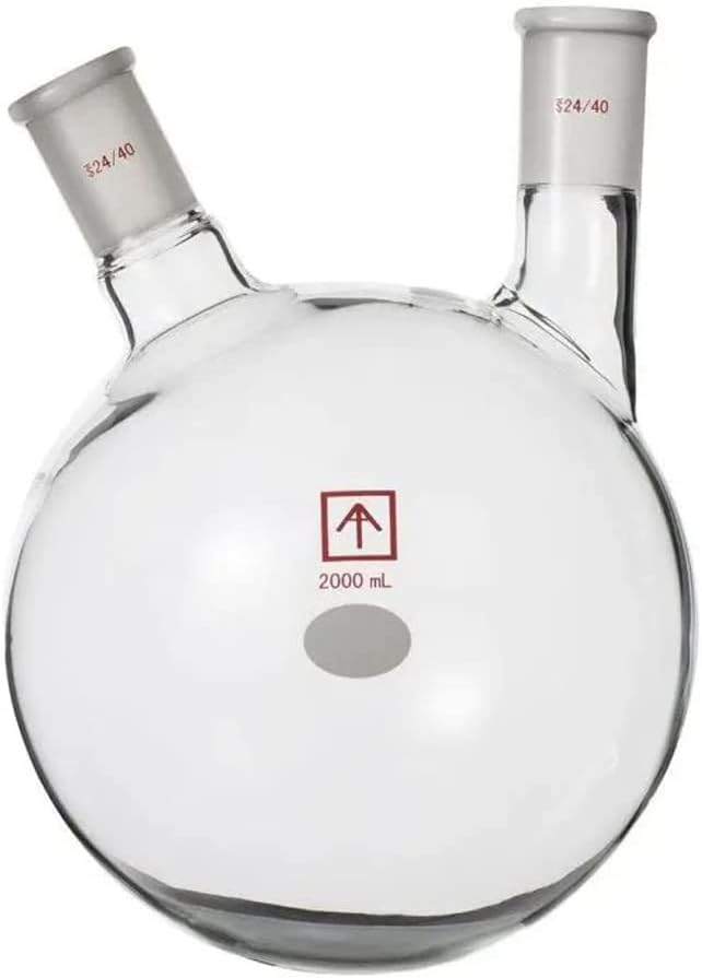 Across International SP-2L2Ns 24/40 Heavy Wall 2 L Round Bottom 2-Neck Flask