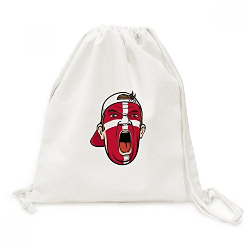 Sac cordon Danemark drapeau sac à dos toile imprimée