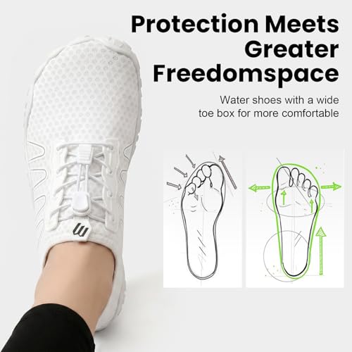 Image of Hike Barefoot Shoes Women Men Footwear, Wide Toe Box Water Shoes, Quick-Dry Zero Drop Comfortable & Non-Slip Pro Barefoot Beach Swim Minimalist Grounding Shoe for Walking Hiking