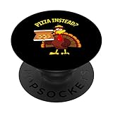 Turquía Vamos a tener pizza en lugar de Acción de Gracias Pizza en lugar PopSockets PopGrip Intercambiable