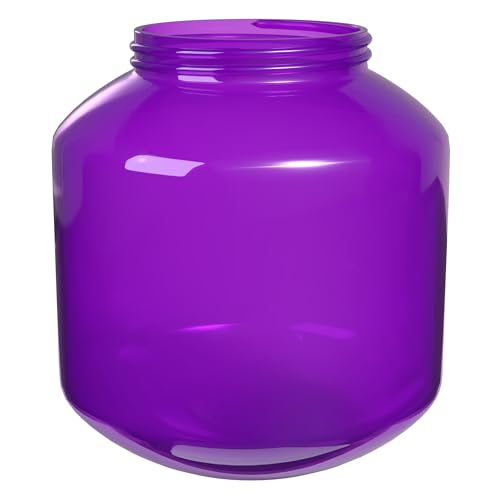 Image of KASTLITE 6 inch Globe Light Bulb Cover with 3.25 inch Threaded Screw-in Neck - Acrylic Plastic Replacement for Ceiling Lamp Shades, Outdoor Mood Lighting Fixtures & Camper Awning Lights - Purple, Candy Jar