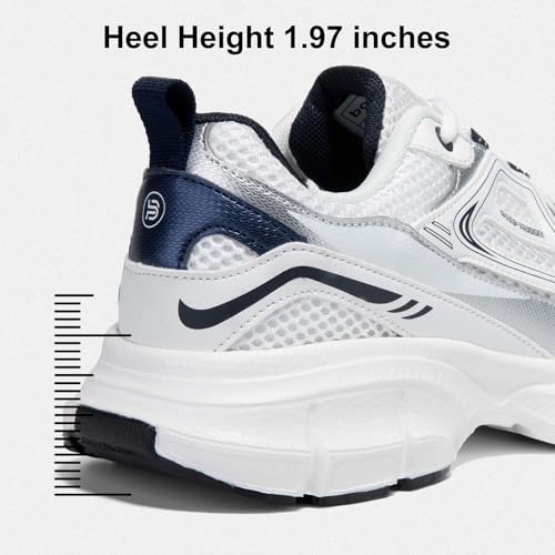 BAASPLOA Women's Chunky Fashion Sneakers Casual Sports Shoes Mesh Breathable Athletic Gym Workout Tennis Shoe Platform Thick Walking Shoes - Image 6