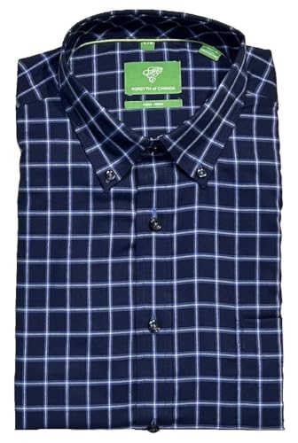 Forsyth of Canada Classic Fit Non-Iron Long Sleeve Grid Check Sport Shirt