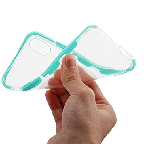 Iphone X/Xs Case, Mybat Bumper Tpu Rubber Candy Skin Case For Apple Iphone X/Xs, Clear/Green #TOP3