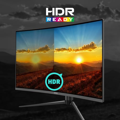 Image of msi G32CQ5P, 32 inch Gaming Monitor, 2560 x 1440 (QHD) Curved Gaming Monitor, 1 ms, 170Hz, FreeSync Premium, 1500R, HDMI, DisplayPort, Tilt, Swivel, Pivot and Height Adjustable.