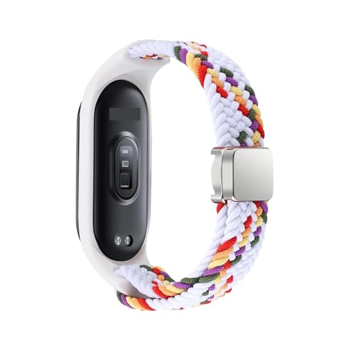 Correa elástica Mi Band 8 de nylon trenzado ideal para teletrabajo y entrenamientos ligeros