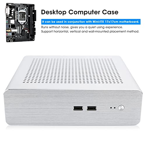 Caja de aluminio completo Mini ITX para PC de escritorio minimalista 2
