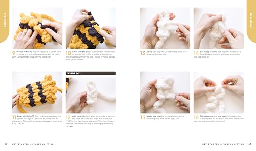 Get Started in Finger Knitting: Patterns and Instructions for Making Chunky Blankets, Cozy Pillows, and Cute Stuffies by Hand - Image 8
