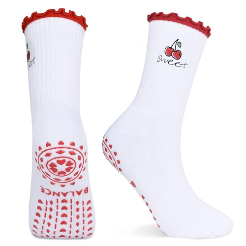 Image of Grip Non-slip Cute Pilates Socks for Yoga,Barre,Reformers US Shoe Sizes 5-11