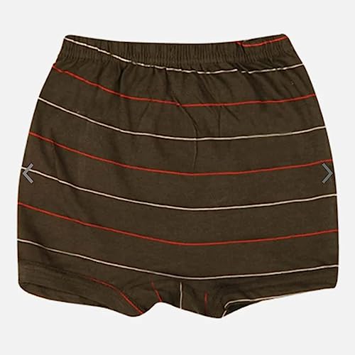 Image of Pure Cotton Striped Design Drawer Underwear Innerwear Bloomer Panty Brief for Kids Baby Boys and Baby Girls Combo Pack of 5.