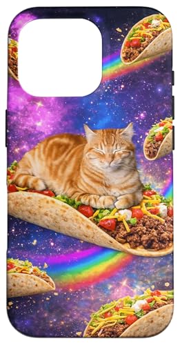 Cosmic Cat �^�R�X ���Q �X�y�[�X ���F �L �H�� ���[���A �X�}�z�P�[�X iPhone 16 Pro �p