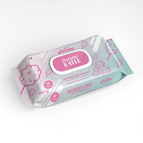 Record Hygiene Wipes for Dogs and Cats 40 Pack - Pet Wipes for Coat Paws, Snout and Eyes, Respect Skin and PH Sugar - Image 2