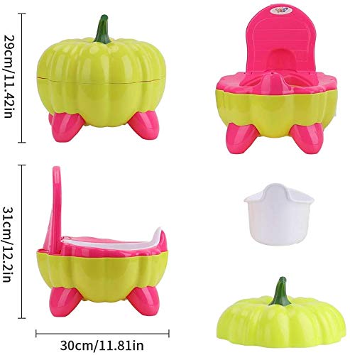 MALAYAS Leuke Carton Toilet Training Potty Pompoen Vorm Baby Urinal Potty Training voor 0-2 Jaar Oude Baby's Gemakkelijk… - Afbeelding 3