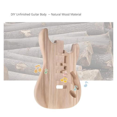 Corps de guitare Stratocaster brut en bois naturel pour atelier lutherie maison