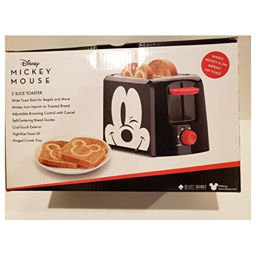 Disney Mickey Mouse 2 rebanadas tostadora