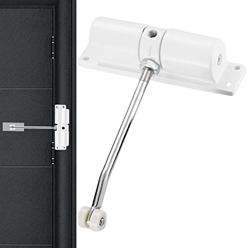 Anloximt Ferme-Porte Automatique - Ferme-Porte Automatique à Fermeture en Douceur - Ferme-Porte à Ressort en Alliage d'aluminium Facile à Installer pour Portes à charnières, clôtures