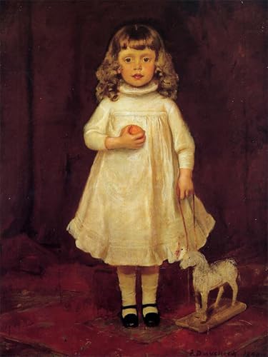 Cuadro en lienzo de Frank Duveneck da bambino pintura famosa decorativa 60x90cm