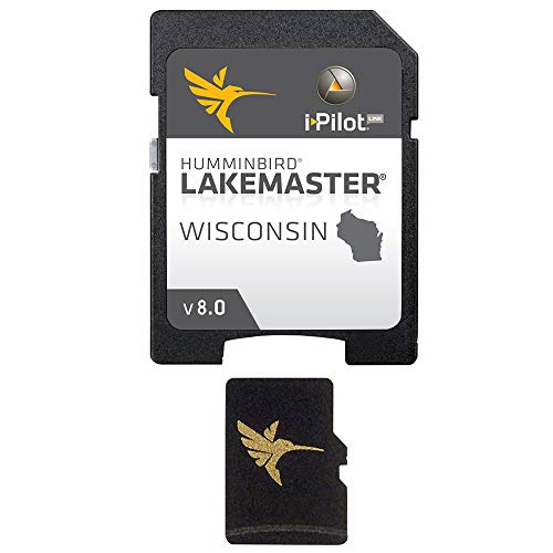Image of Humminbird 600025-7 LakeMaster Wisconsin V8 Digital GPS Maps Micro Card