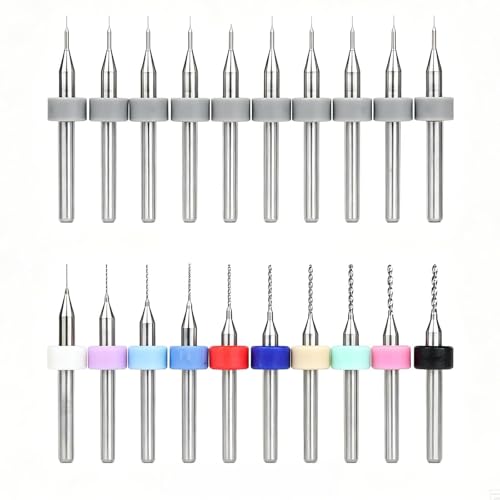 Acrridi 40Pcs Tungsten Carbide Micro Drill Bits Set