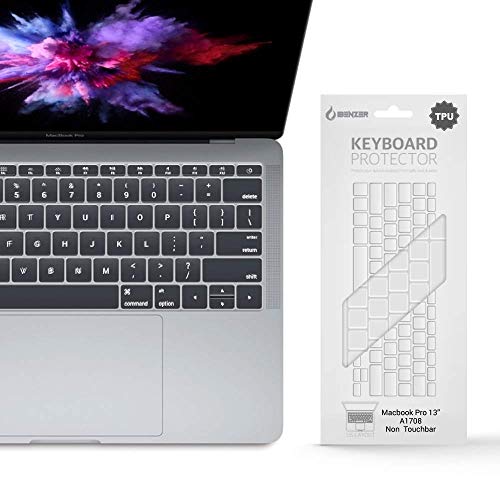 iBenzer Macaron Series Silicone Keyboard Cover for MacBook Pro13’’ with Function Keys NO Touch Bar (2018 2017 2016 Model A1708),TPU, MKC06TPU