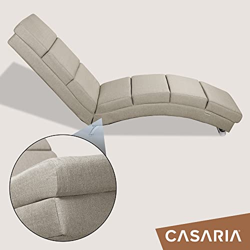 Chaise longue London confort dossier haut - Casaria